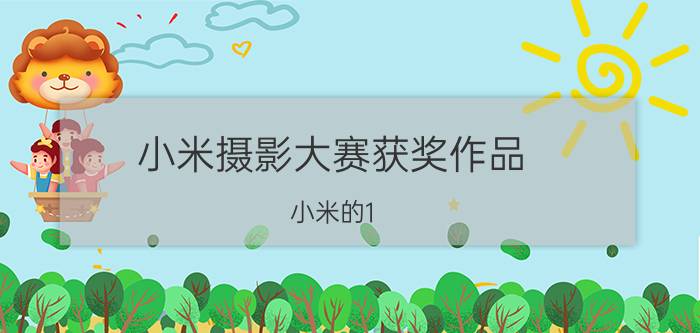 小米摄影大赛获奖作品 小米的1.4亿像素能干过2400万的单反吗？